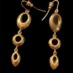 Monet Gold tone dangles